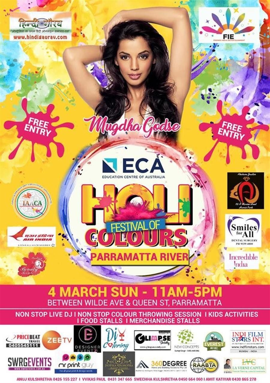 Holi Celebrations @ ParramattaDate : 04-Mar-2018Venue : Parramatta River PARRAMATTAAddress : Wilde Ave, ParramattaFree Entry Non Stop MusicStalls