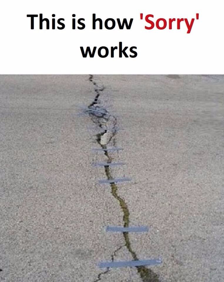 Sorry is same as like this