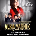 **Alka Yagnik Live Concert in Sydney, Melbourne, Brisbane and Perth**The dates are as follows.Melbourne – 29 September 2017Brisbane- 2nd October 2017Sydney – 7th October 2017Perth – 8th October 2017MelbourneDate: Friday, 29th September 2017Venue: Melbourne Town Hall, 90-130 Swanston St, Melbourne VIC 3000Time: 7PMTickets: TBAThis program is during the Grand Final Long weekendSponsorship Enquiries: Sandeep Sachdeva: 0413486456 / Rubal 0421155533SydneyDate: 7th October 2017Time: 7:00PMVenue: Sydney Olympic Park, Sydney, Australia 2127sponsorship contact: Arun Nanda 0401230046 / Rushi Dave 0413806425PerthDate: 8th October 2017Time: 7:00PMVenue: Crown Theatre, Great Eastern Highway, Burswood, Perth, Western Australia 6100sponsorship contact: Sandeep Sachdeva 0413486456 / Rubal 0421155533BrisbaneDate: 2nd October 2017Time: 7:00PMVenue: Hillsong Auditorium,Tickets: TBAThis program is during the Queen’s Birthday Long WeekendAlka Yagnik Info:Alka Yagnik is an Indian playback singer with a career spanning nearly three decades. She is a two time recipient of National Film Award for best Singer and 7-time winner of Filmfare awards. She started her singing career at the age of 6 , singing bhajan for the All India Radio. She has sung 2,486 Hindi songs in 1,114 filmsVisit and enjoy.....Thank you.