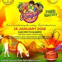 Pongal Festival Queensland 2018Organized By : Queensland Tamil Mandram & Thaai Tamil SchoolDate : 14-Jan-2018Time : 03:05 PM to 09:05 PMVenue : Robelle Domain Parklands SPRINGFIELD CENTRALAddress : Education City DriveEmail : info@qtm.org.auWebsite : https://www.facebook.com/events/785381595002693/