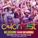 Colorfest MelbourneOrganized By : Star Event ProductionsDate : 29-Apr-2018Time : 11:00 AM to 04:00 PMVenue : Moonee Valley Racing Club MOONEE PONDSAddress : 1 McPherson StContact Number : 1300338368Email : info@stareventproductions.com.auWebsite : www.colorfest.com.auBook tickets :https://www.trybooking.com/book/event?eid=336967